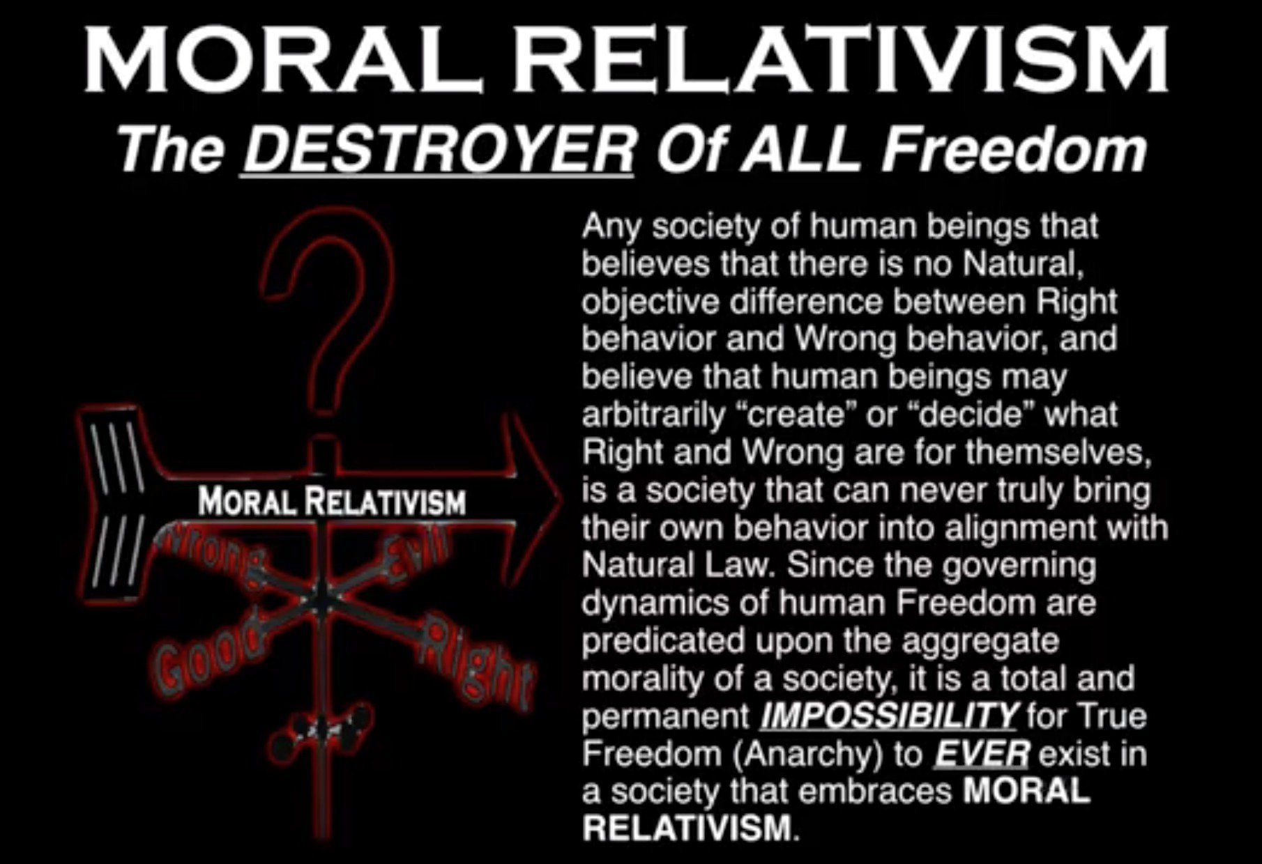 Mark Passio Slide - Moral Relativism 2
